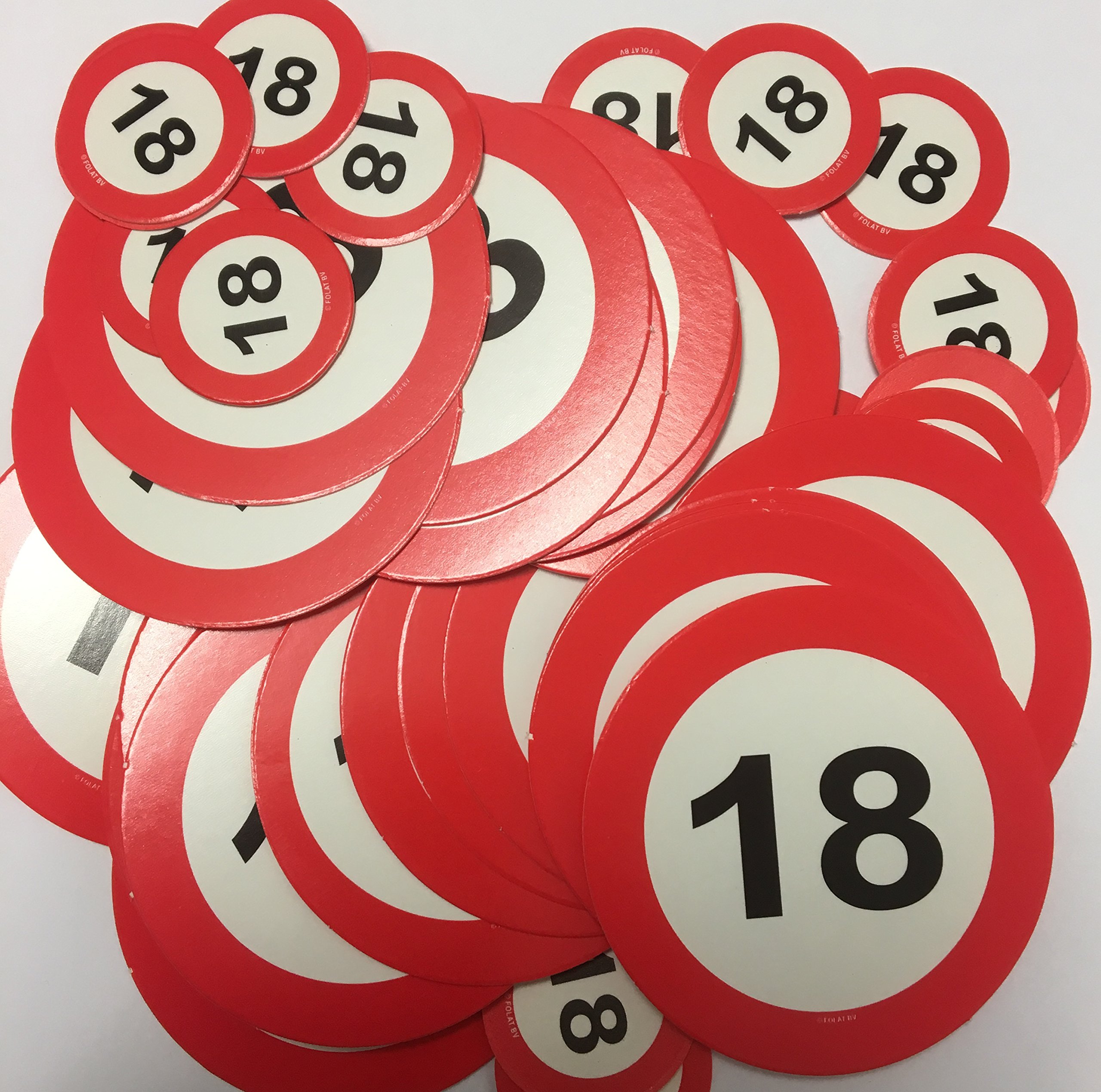 Folat - Confetti XL Traffic Sign 18 - Multi colors