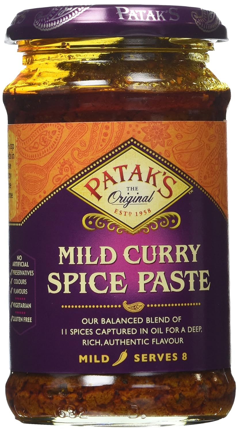 Patak's Curry Paste Mild, 10Ounce Jars (Pack of 6) Curry Sauces Grocery