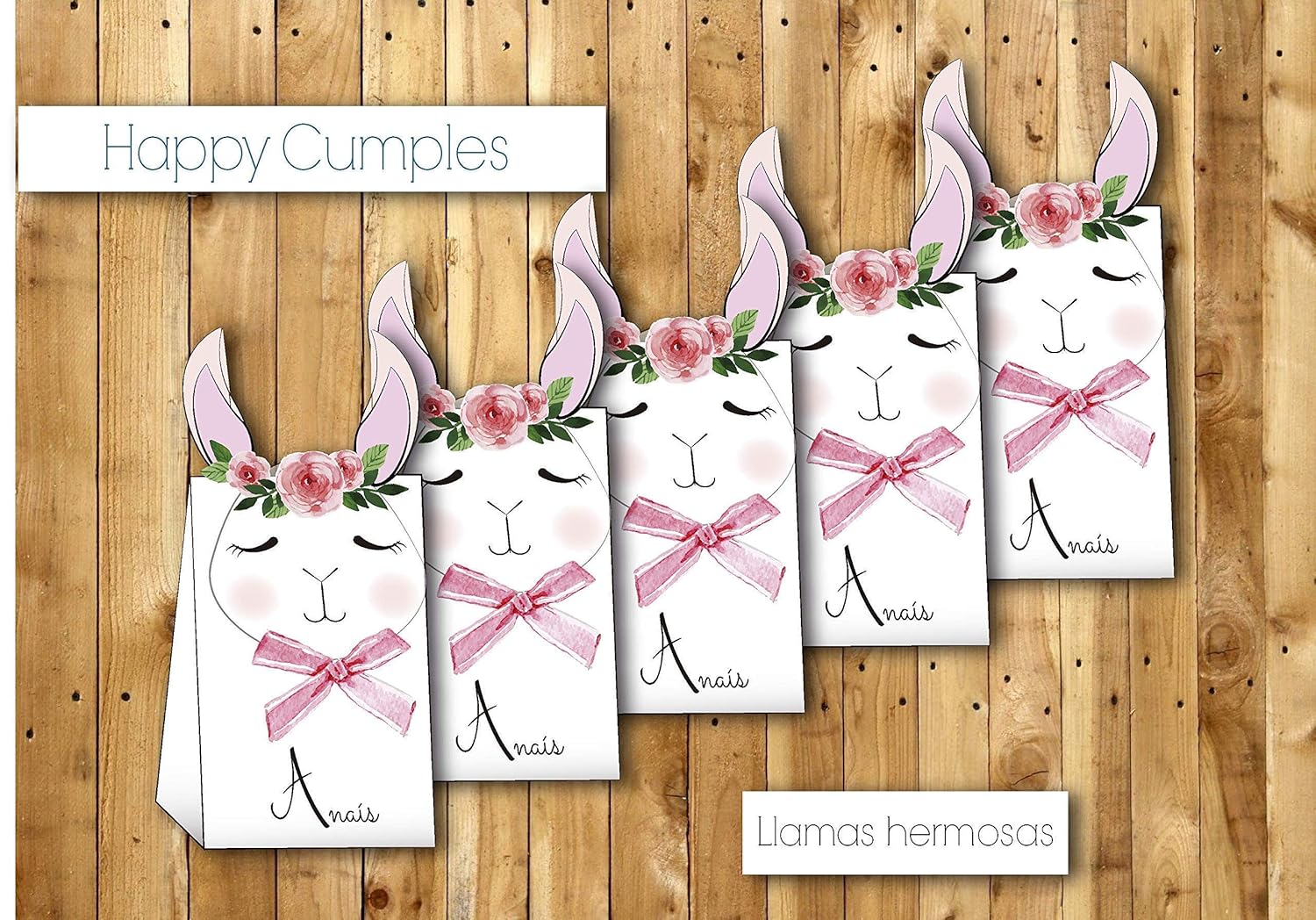 Cajas llamas cumpleaños con chuches / 12 unidades -: Amazon.es: Handmade