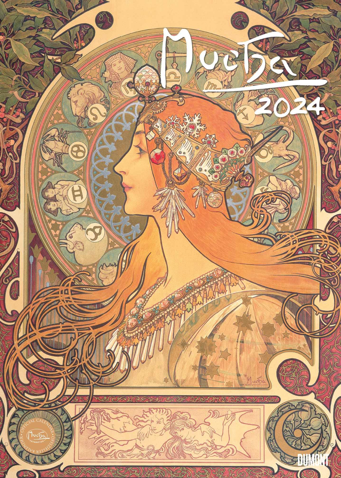Mucha 2024 Art Calendar Poster Calendar 50 x 70 cm (Art Classic)