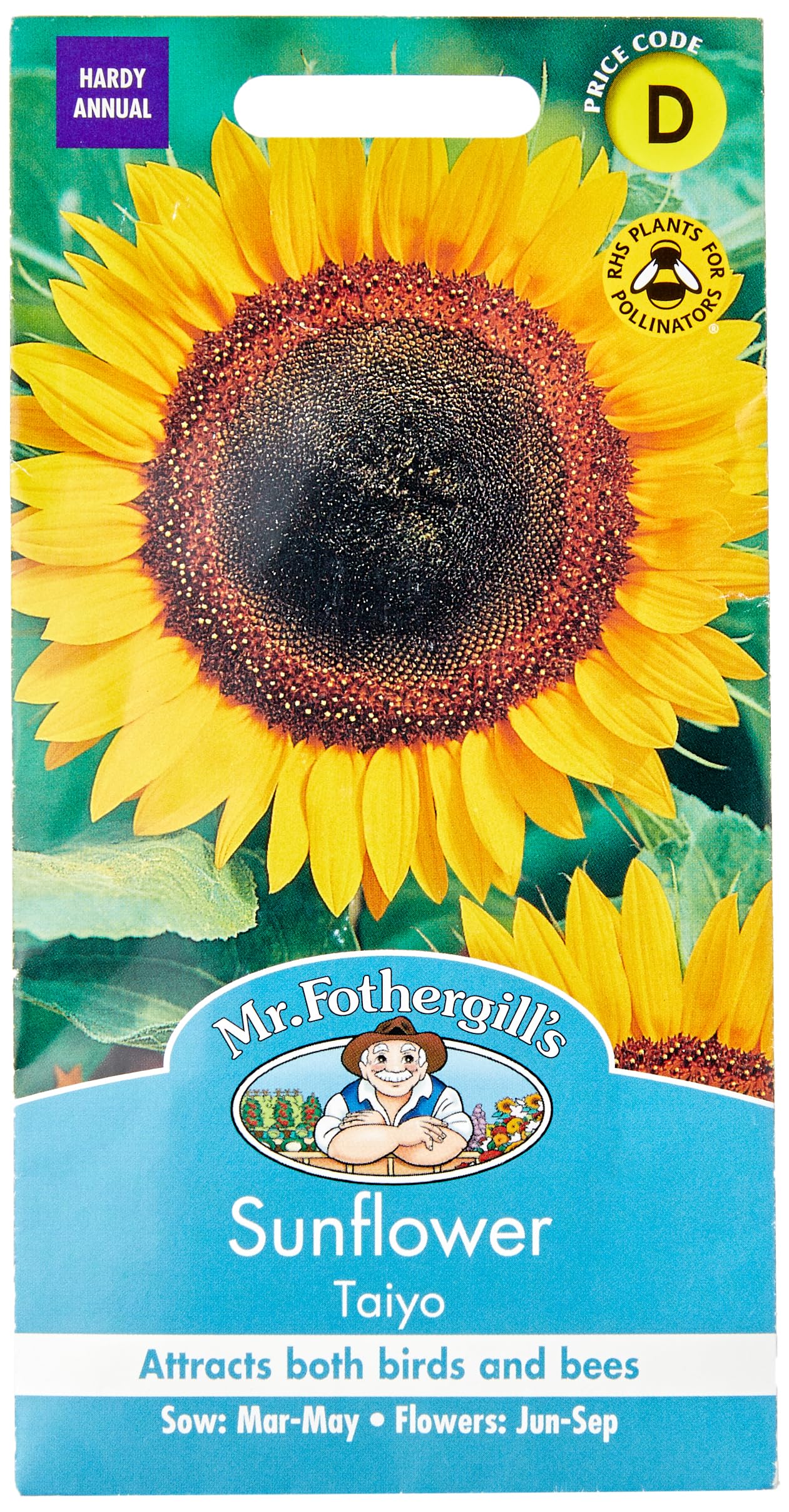 Mr Fothergill's Sunflower Taiyo Seed, Yellow, 0.4 x 7.5 x 14.5 cm