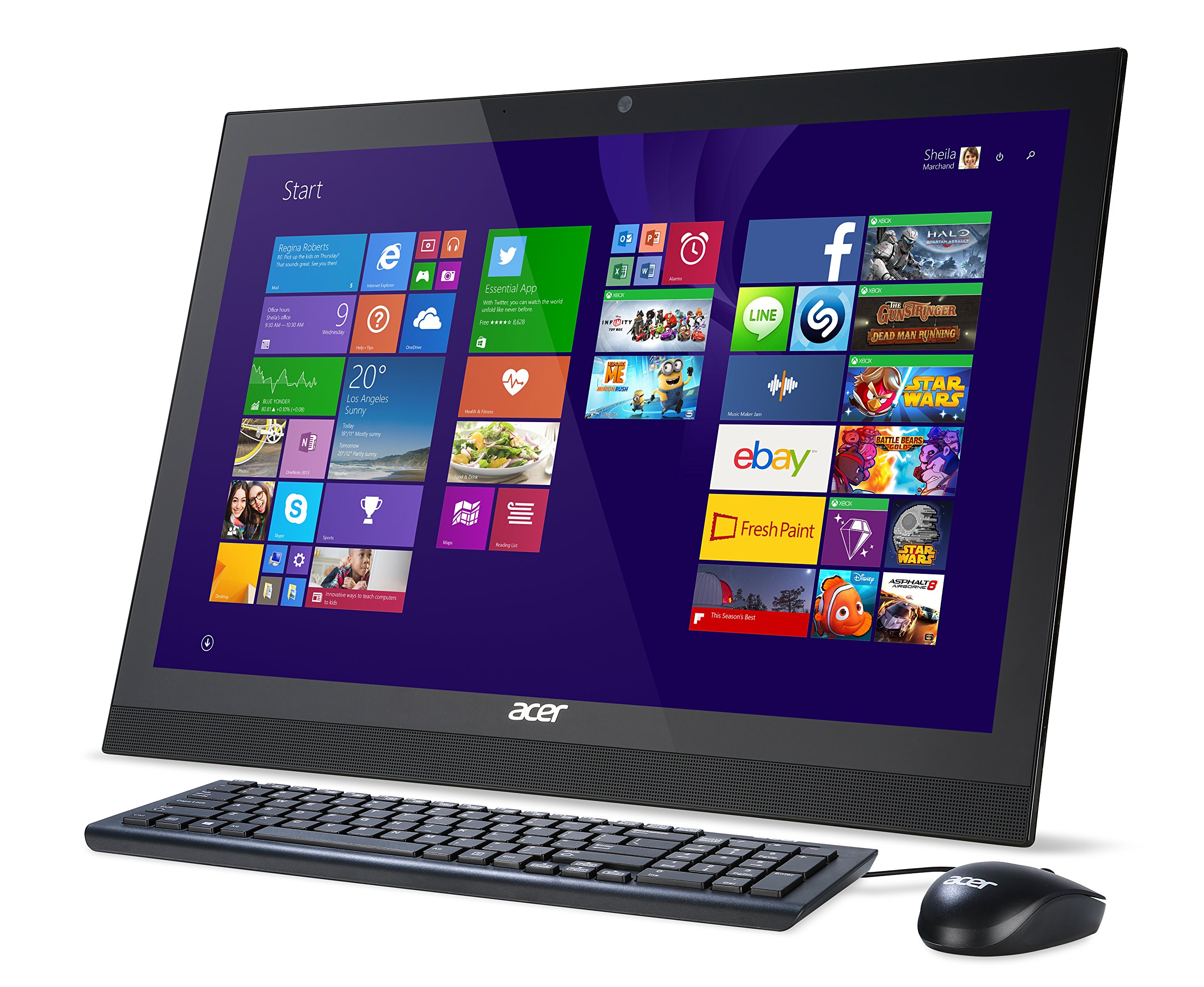 Acer Aspire AZ1621UR17 21.5Inch Full HD AllinOne Touchscreen