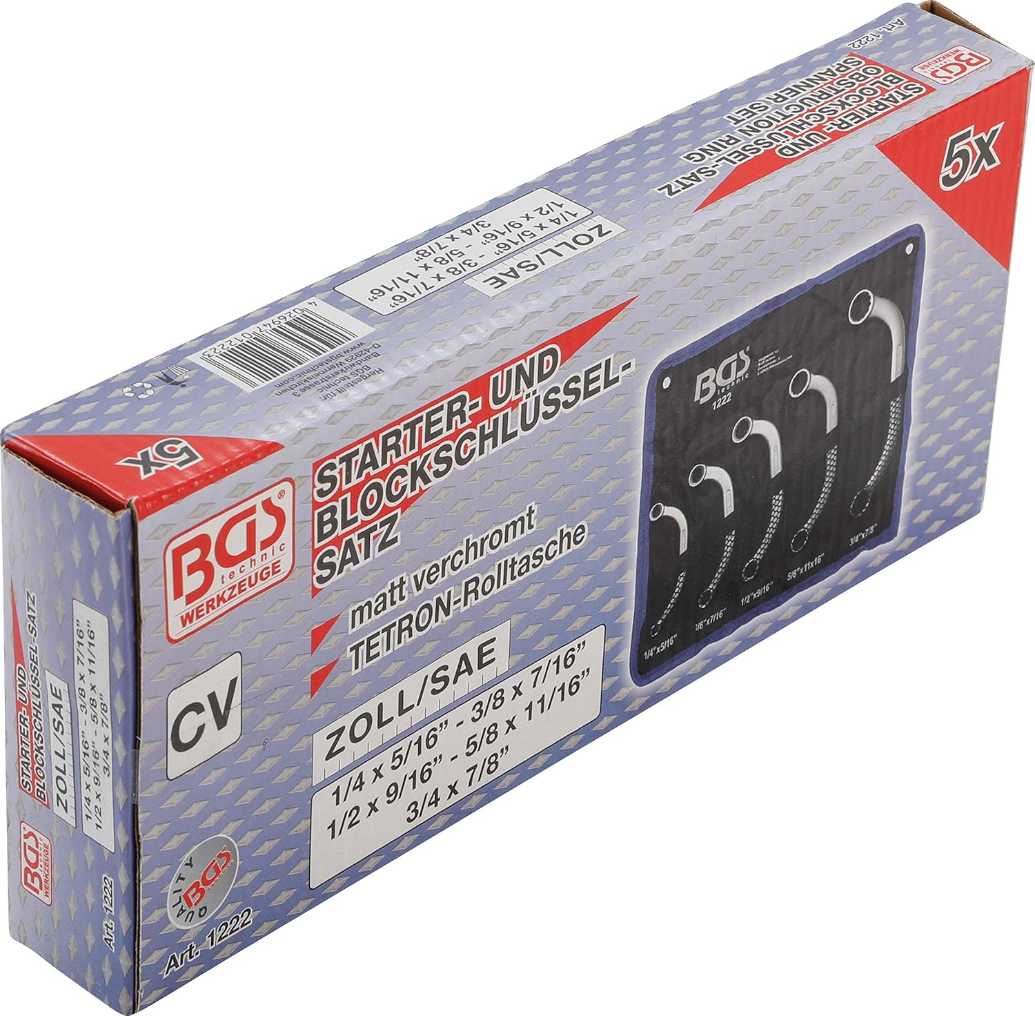 BGS 1222, Silver/Black, 1/4 - 7/8-Inch - Image 5