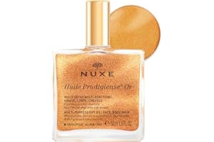 NUXE Huile Prodigieuse Shimmer Multi-Purpose Dry Oil - Luxurious Radiant Glow and Hydration for Face, Body & Hair