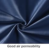 NTBAY 500 Thread Count Egyptian Cotton Fitted Sheet Navy 90x190 30cm view 5