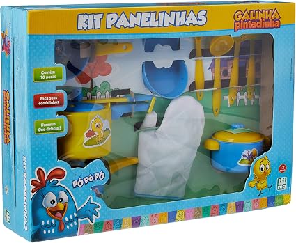 Kit Panelinhas, Galinha Pintadinha, Nig Brinquedos Kit Panelinhas, Galinha Pintadinha, Nig Brinquedos