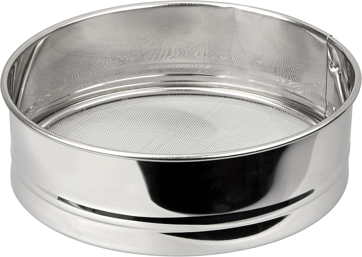 FACKELMANN Wasch-/Mehlsieb extra fein, ideal für Superfood wie Quinoa oder Chia, auch als Mehl-/ Schüttelsieb verwendbar (Farbe: Silber), Menge: 1 Stück