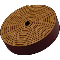 TOFL Genuine Top-Grain Leather Strap | 72 Inches Long | 3/4 Inch Wide | 1/8 Inch Thick (7-8 oz) | 1 Leather Strip for DIY Art