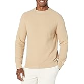Amazon Essentials Oversized Crewneck Sweater for Men, Textured, Cotton