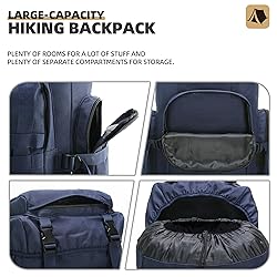 BNMJVJL 70L Hiking Backpack Military Tactical