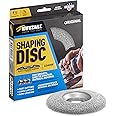Kutzall Original Shaping Disc - Coarse, 4-1⁄2" (114.3mm) Diameter x 7⁄8" (22.2mm) Bore - Woodworking Angle Grinder Attachment for DeWalt, Bosch, Milwaukee. Abrasive Tungsten Carbide, SD412O390