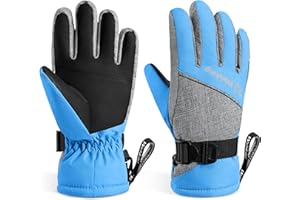 WALSKING Kids Winter Gloves-3M Thinsulate Snow Waterproof Ski Cold Weather Insulated Outdoor Snowboard Gloves for Boys Girls Youth