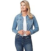 Jessica Simpson womens Pixie Classic Feminine Fit Crop Jean Jacket