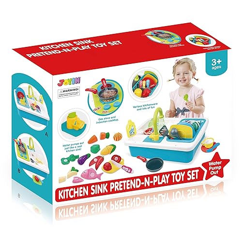 JOYIN Pretend-n-Play Play Kitchen Accessories Washing Dishes Toy