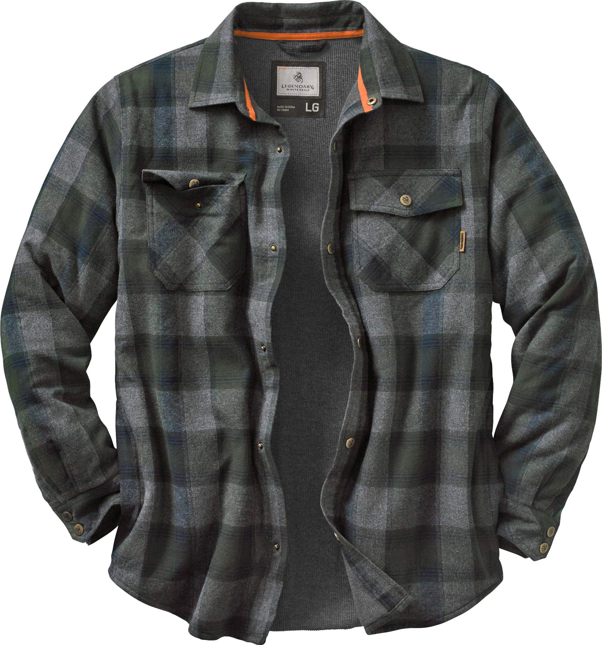 Legendary Whitetails Men's Archer Thermal Lined Flannel Shirt Jacket