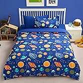 Joiedomi Kid Twin Comforter Set 5 Piece Cosmic Space Bedding Set for Boys Girls Super Soft Microfiber Bed in a Bag with Comforter Sheets Pillowcase Sham