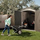 Lifetime 60190 7x7ft Heavy Duty Plastic Shed Beige view 5