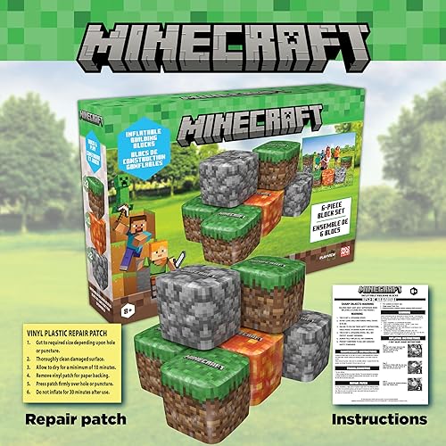 PLAYVIEW BRANDS Six Officially Licensed Minecraft Kid Sized Giant