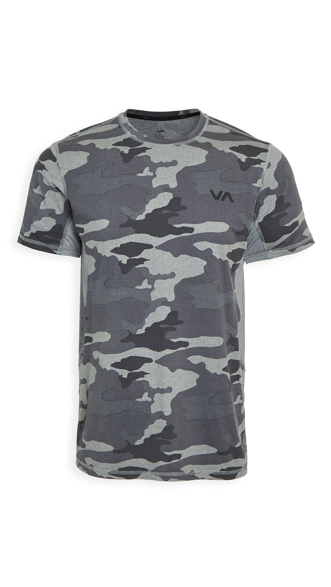 RVCA mens Sport Vent Short Sleeve Crew Neck Pocket T-shirt T Shirt, Camo, Medium US Image