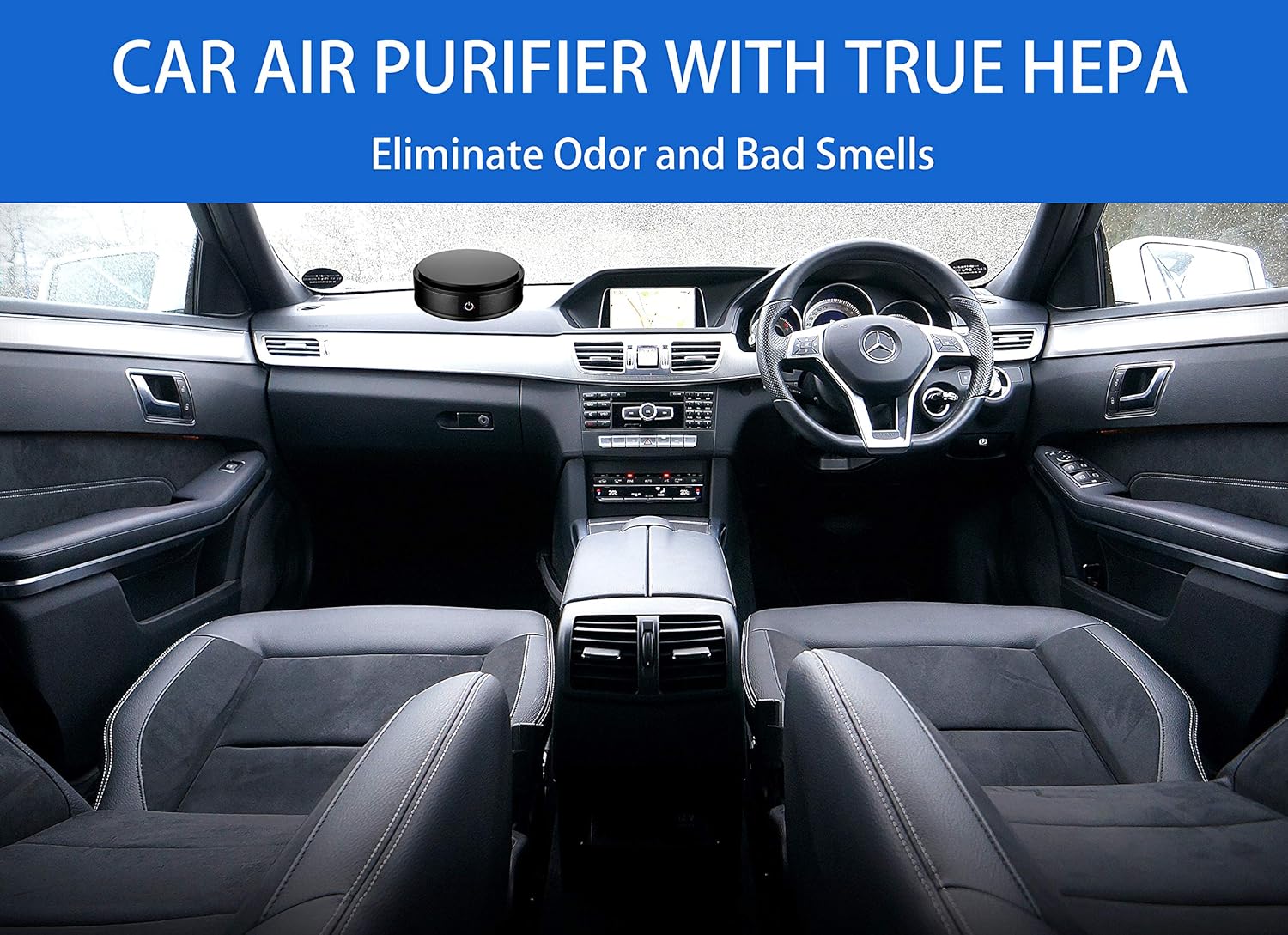 NECALON Pansy Car Air Purifier and Ionizer，Air Purifier with HEPA Filter for Car Room Office, Portable Mini Air Purifier Eliminate Odor Smell : Garden & Outdoor