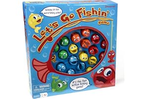 Let's Go Fishin' Game by Pressman - The Original Fast-Action Fishing Game!, 1-4 players