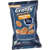 Osem Gratify Gluten Free Everything Thins, Pretzel Crisps - 10.5 Oz Bag | Gluten Free Pretzel Crisps, GF Party Snack Bags, Thins with Onion &amp; Garlic Seasoning, Pack of 1