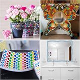 BELLE VOUS Mosaic Tiles Mixed Shapes & Colours 600pc/480g Glass Art Craft Decor view 5