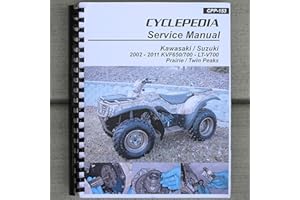 i5 Motorcycle Service & Repair Manual for Kawasaki Brute Force Prairie KVF 650 700 Suzuki Twin Peaks Quad ATV 2002-2011