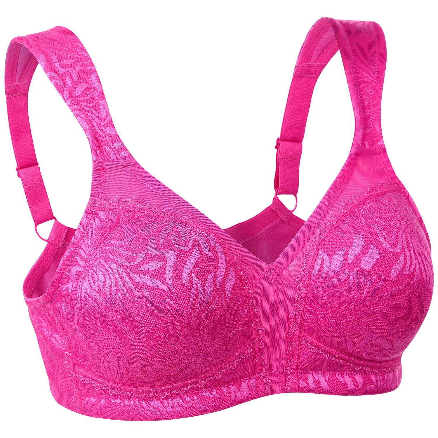 WingsLove Women's Full Coverage Non Padded Comfort Strap Minimizer Wire