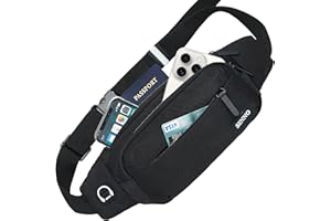 SINNO Large Fanny Pack with 4-Zipper Pockets for Running Hiking Travel Workout Dog Walking Outdoors Sport Fishing Waist Pack 