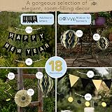 Itsy Bitsy Party Co Premium Reusable Birthday Decorations Black Gold Banner view 5