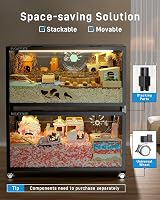 Hamster Cage 3.0 Large Stackable 100L x 50W x 52H cm 0.5m² view 4