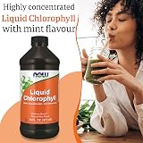 NOW Foods Chlorophyll Liquid Mint 473ml Detox Drink High-Dose view 2
