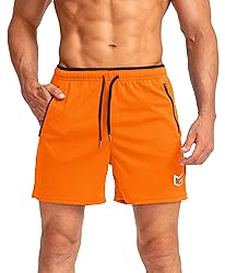 G Gradual Men's Running Shorts with Zipper Pockets