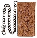 F&L CLASSIC RFID Blocking Mens Tri-fold Long Style