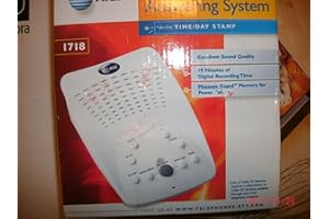 ADVANCED AMERICAN TELEPHONES AT&T 1718 Digital Answering System (Wind Chill White)