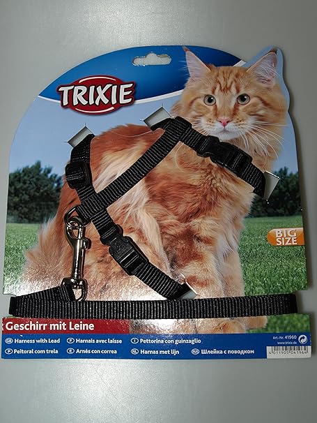 Trixie Harnais Chat Grand Coloris Aleatoire Amazon Fr Animalerie