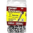 Milescraft 5201 Wood Pocket Hole Screws - #7 x 1" Pan Head with Coarse Thread (100pc.), Torx Drive Self-Tapping, For Indoor Use
