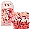Kitsch Satin Scrunchies for Women - No Crease Hair Ties for Girls | Scrunchies For All Hair Types and Textures, Perfect for D