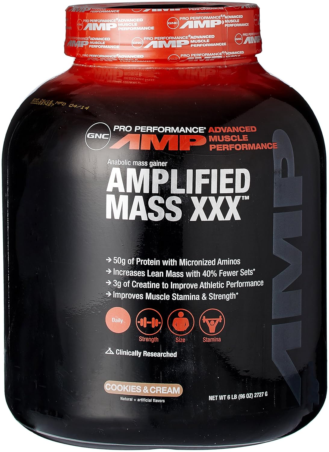 Gnc Amp Amplified Mass Xxx 6 Lbs 2 72 Kg Cookies And Cream Amazon In Health Personal Care