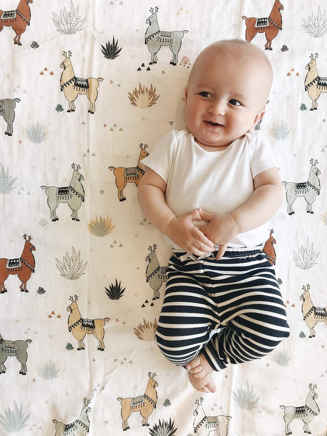 llama swaddle blanket