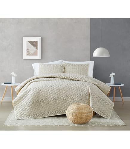 My Dream Quilts 　新品　シュリンク付き Amazon.com: Brooklyn Loom Quilt Set, Full/Queen, Chase 3