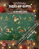 Kraft & Co Christmas Wrapping Paper Rolls 2 Pack 44.5cm x 25m 100gsm view 3
