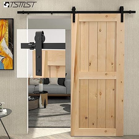 Amazon Com Tsmst 6 6ft Heavy Duty Sliding Barn Door Hardware Kit