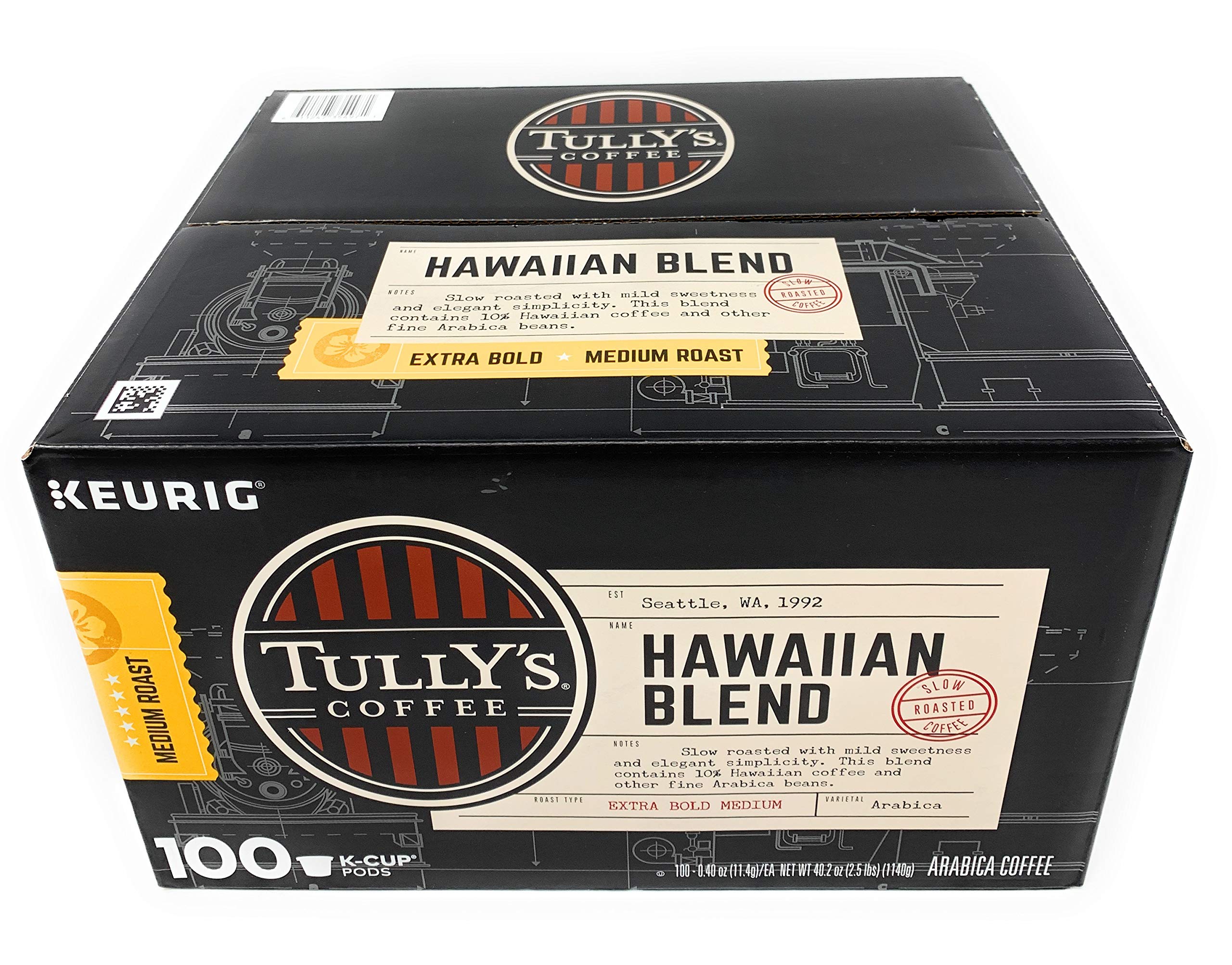 Tully's Coffee Hawaiian Blend K-Cup for 