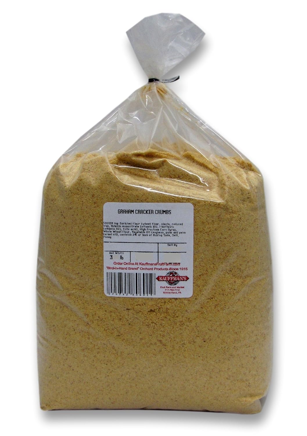 Keebler Graham Cracker Crumbs, Bulk 3 Lb. Bag
