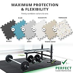 Gym Flooring Set - Interlocking EVA Soft Foam Floor