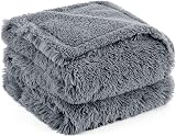Bedsure Waterproof Dog Blanket Extra Large 152x203cm Grey Fleece Mat view 1