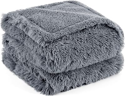 Bedsure Waterproof Dog Blanket Extra Large 152x203cm Grey Fleece Mat