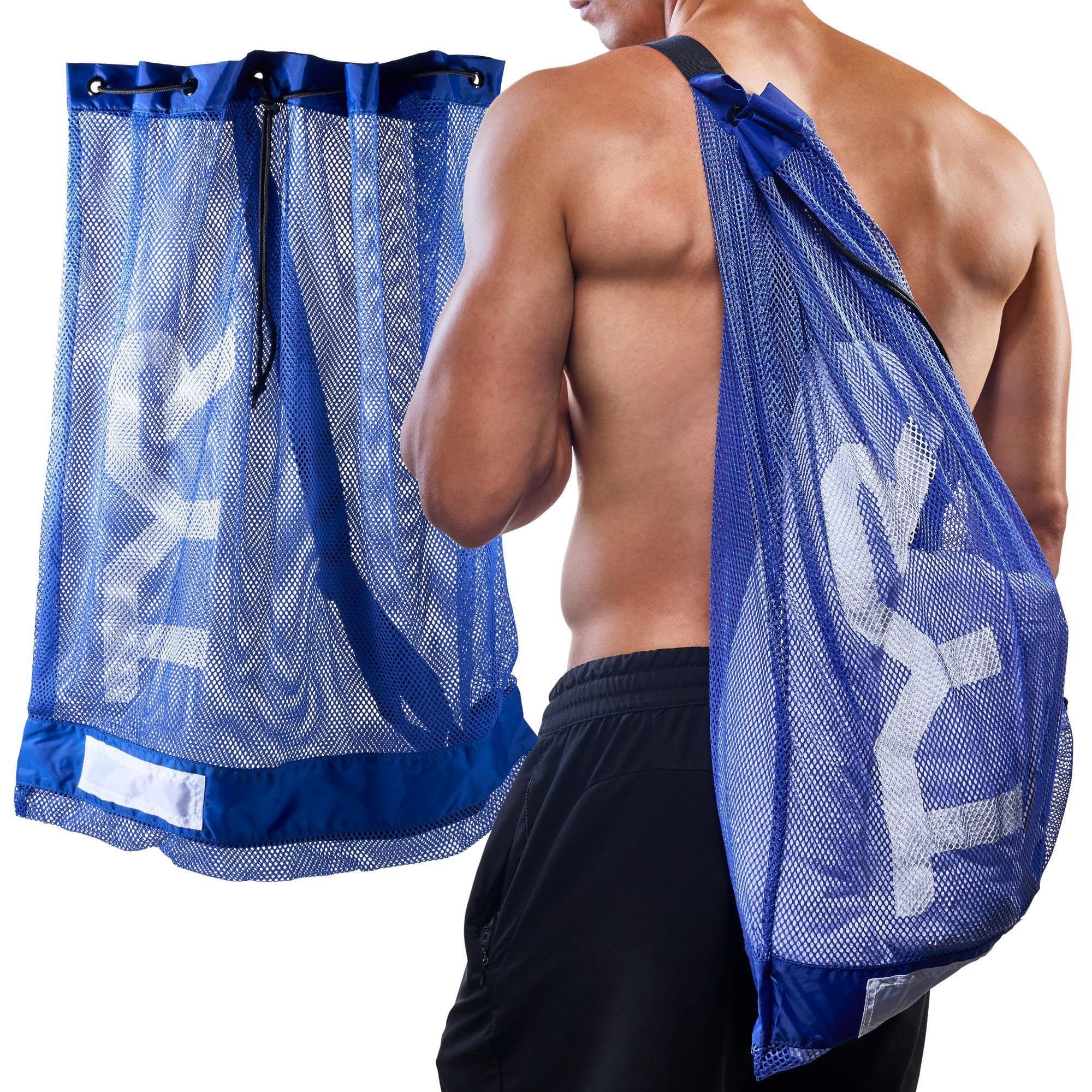 TYR Sport Swimming Net Bag 75 L Equipment Unisex, unisex, LBD2428, Bleu/Royal, 75L